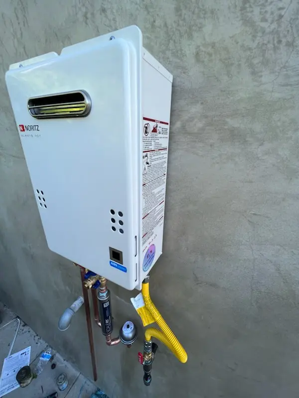 Tankless water heater installation for The Midwest Club homes